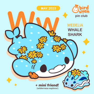 [PATREON EXCLUSIVE] W for Whale Shark Pins