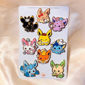 *LAST CHANCE* PIN SET: EEVEELUTION x SANRIO