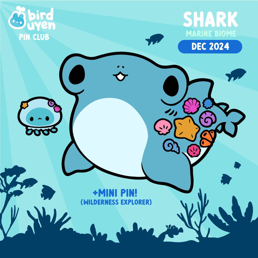 [PATREON EXCLUSIVE] Hammerhead Shark Friends Pins