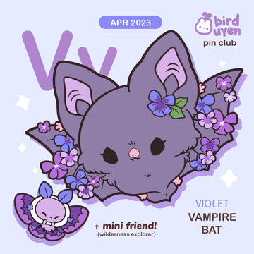 [PATREON EXCLUSIVE] V for Vampire Bat Pins