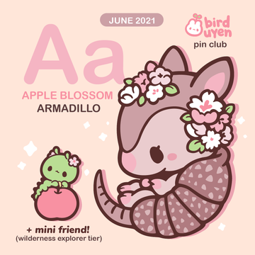 [PATREON EXCLUSIVE] A for Armadillo Pins