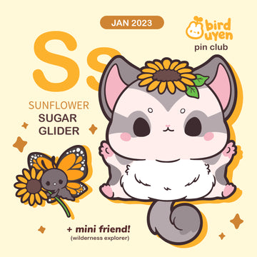 [PATREON EXCLUSIVE] S for Sugar Glider Pins