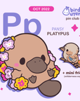 [PATREON EXCLUSIVE] P for Platypus Pins
