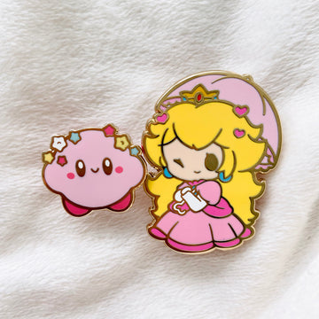 *LAST CHANCE* [PATREON EXCLUSIVE] Peach & Kirby Pins