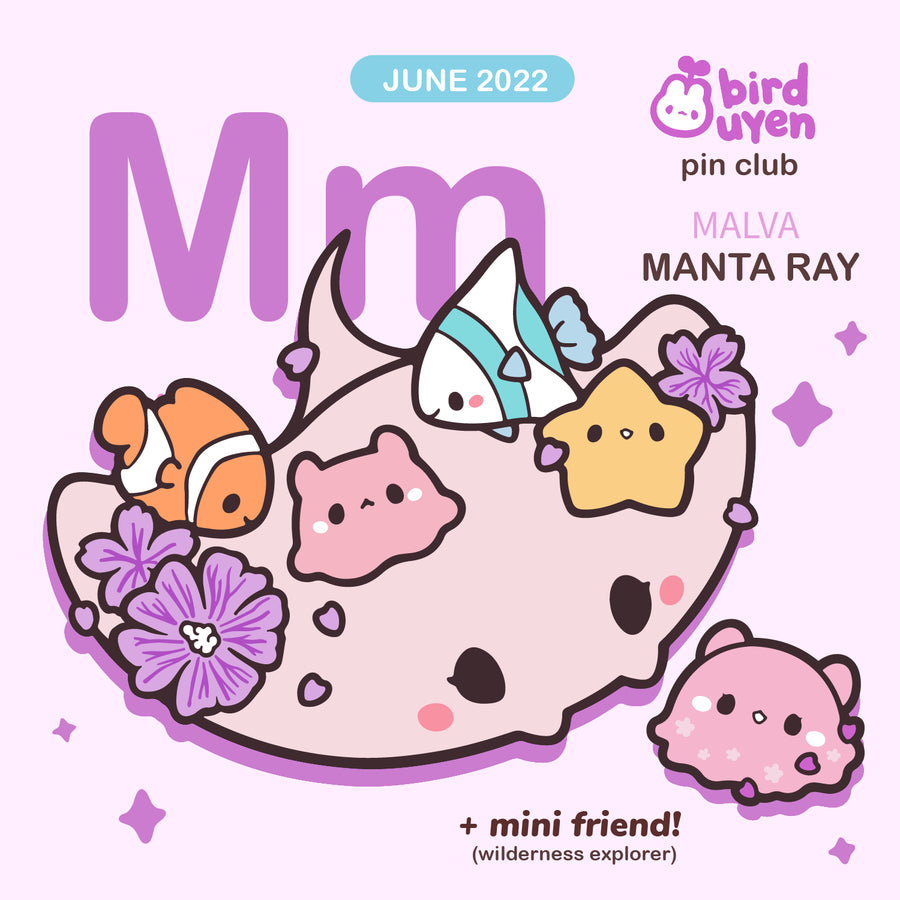 [PATREON EXCLUSIVE] M for Manta Ray Pins